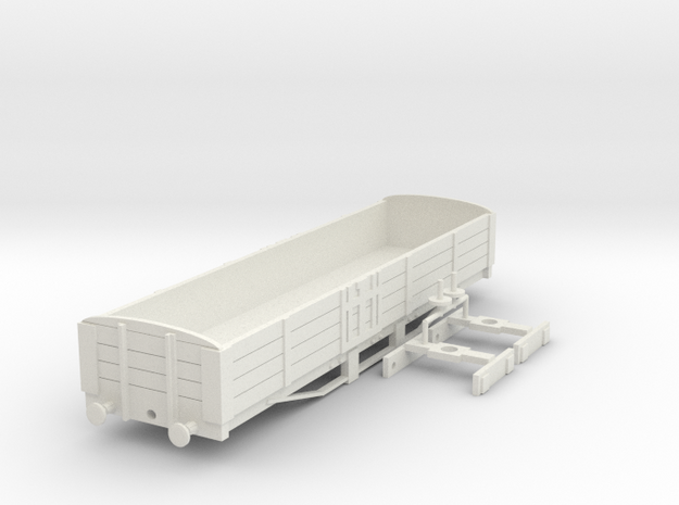 Long L&B Wagon in White Natural Versatile Plastic