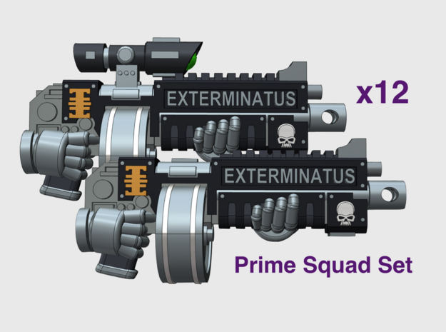 12x Xenos Hunters: Primefire XD1 Squad Set in Tan Fine Detail Plastic