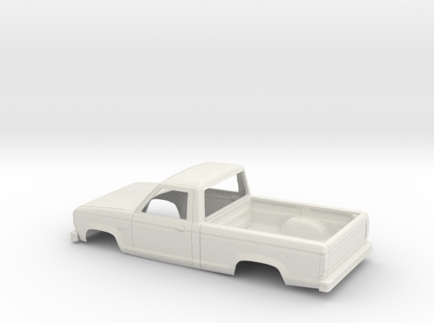 1/25 1983-88 Ford Ranger Reg Cab Shell in White Natural Versatile Plastic