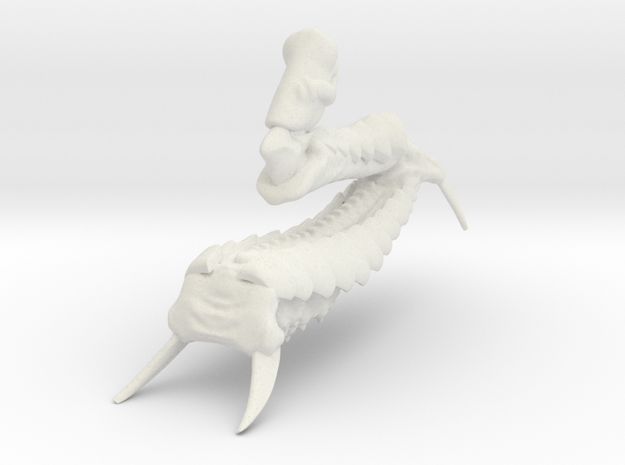 Left Monstruous Hive Arm in White Natural Versatile Plastic