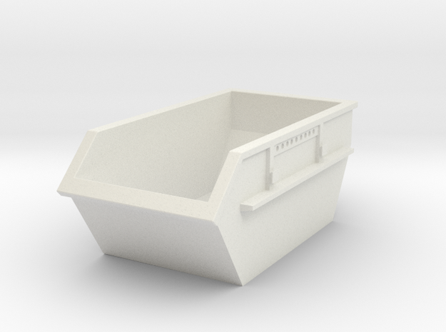 Construction Waste Container 1/43 in White Natural Versatile Plastic
