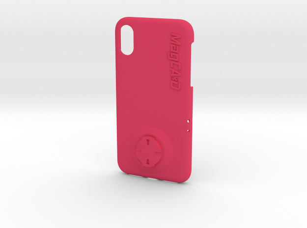 iPhone X Wahoo Mount Case in Pink Processed Versatile Plastic