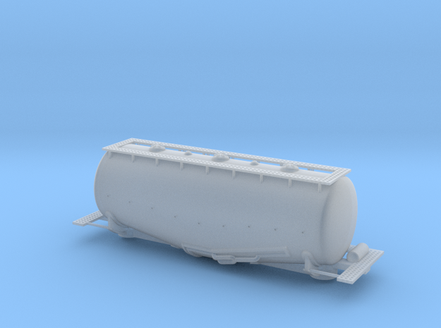 Whale Belly Tank Car - Nscale in Tan Fine Detail Plastic