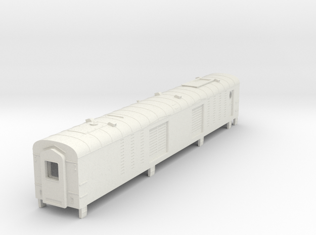 Rocky Mountaineer Generator Car in N scale in White Natural Versatile Plastic