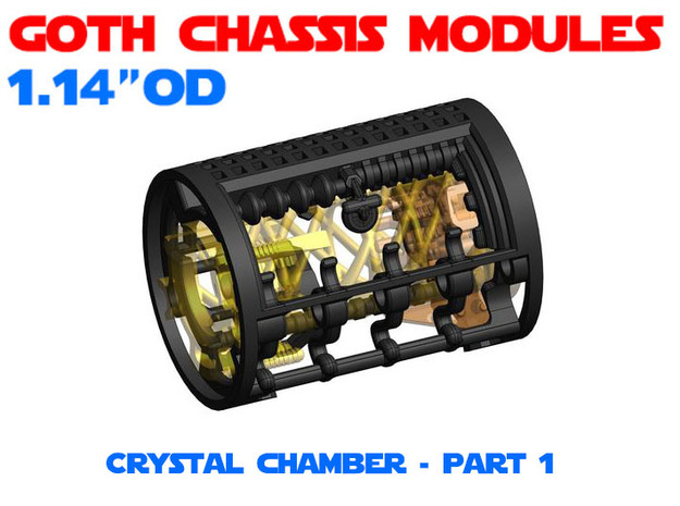 GCM114-CC-03-1 - Crystal Chamber Part1 - Shell in White Natural Versatile Plastic