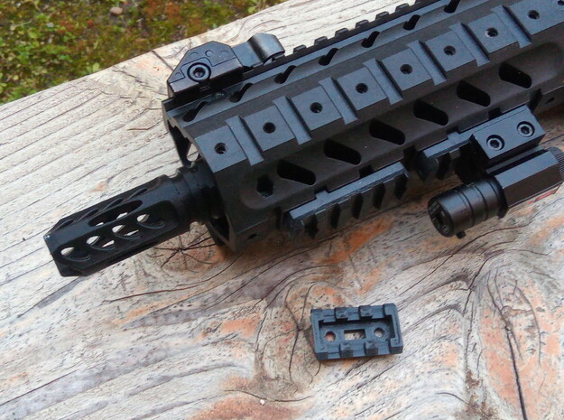 MPX 3 Slots Picatinny Rail in Red Processed Versatile Plastic