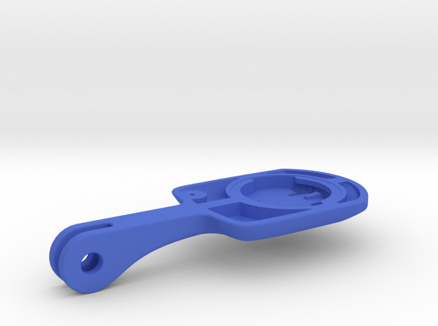 Wahoo Elemnt Bolt Blendr Mount - Long in Blue Processed Versatile Plastic