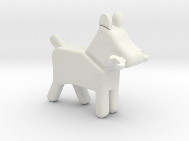 Wrenchdog 3D in White Natural Versatile Plastic