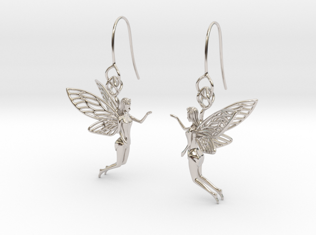 Pixie Dust Earring in Rhodium Plated Brass