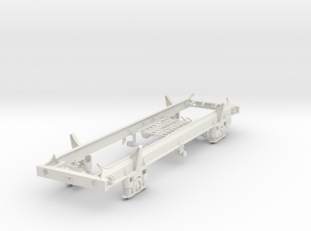 7mm TUA Carless tank wagon chassis LWB in White Natural Versatile Plastic