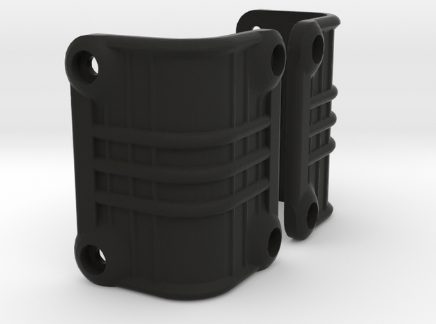 Ascender K5 Blazer Rear Light Bucket Covers (STL) in Black Natural Versatile Plastic