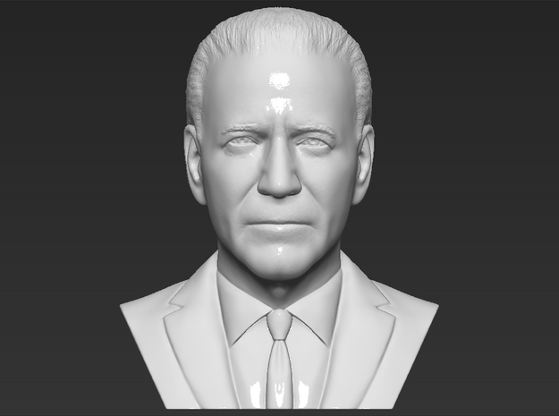 Joe Biden bust in White Natural Versatile Plastic