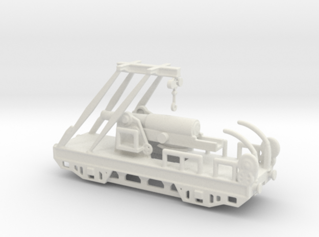 Mortier de 293 Danois sur affut truck modèle 1914  in White Natural Versatile Plastic