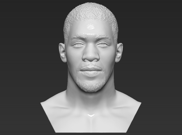 Anthony Joshua bust in White Natural Versatile Plastic