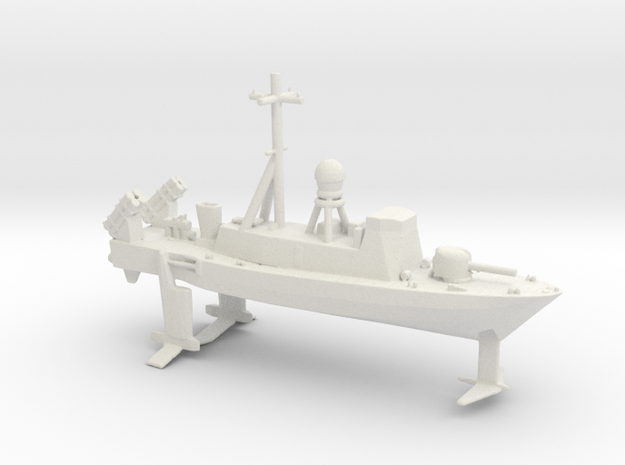 1/500 Scale USS PHM Hydrofoil in White Natural Versatile Plastic