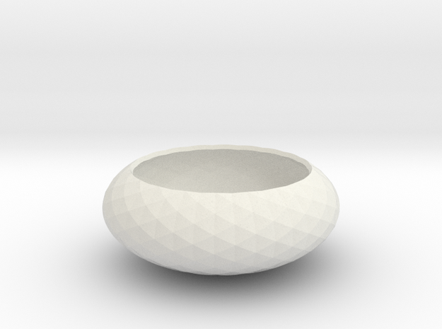 Spirals wrapped around bowl in White Natural Versatile Plastic