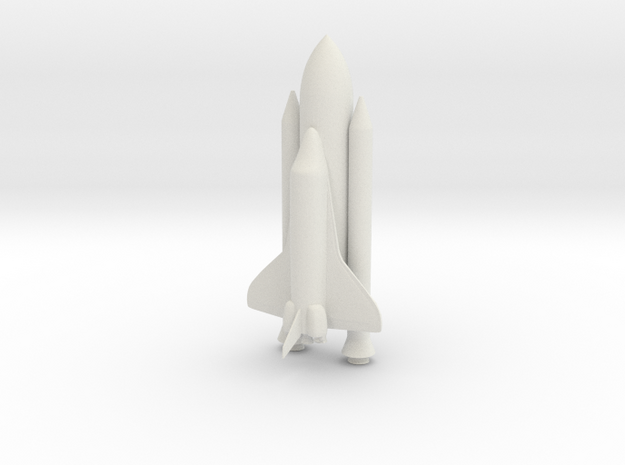 1/350 NASA Space Shuttle (3mm Hollowed) in White Natural Versatile Plastic