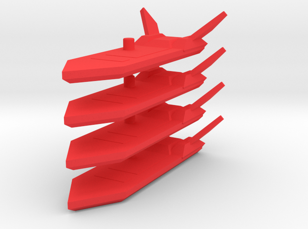 Daniel's Hoverboard 3mm in Red Processed Versatile Plastic: Medium