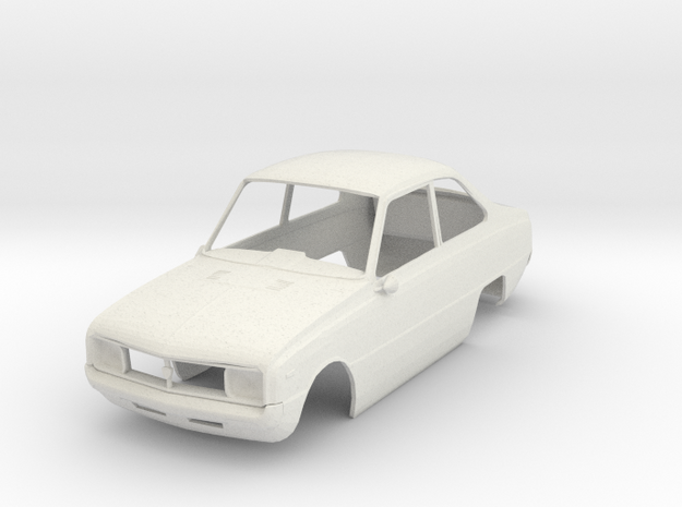 1:24 Mazda R100 1970 in White Natural Versatile Plastic