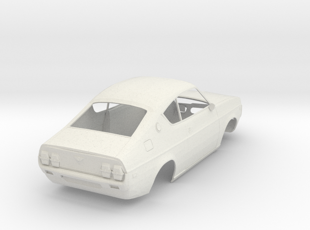 1:24 Mazda RX4 Coupe in White Natural Versatile Plastic