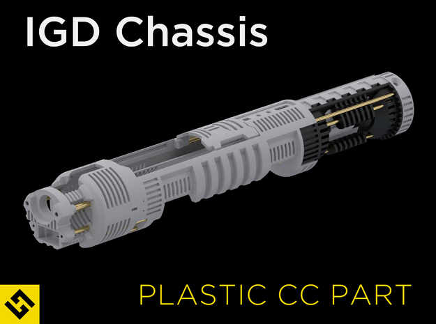 IGD Chassis P4 - Plastic Crystal Chamber Part in Black Natural Versatile Plastic