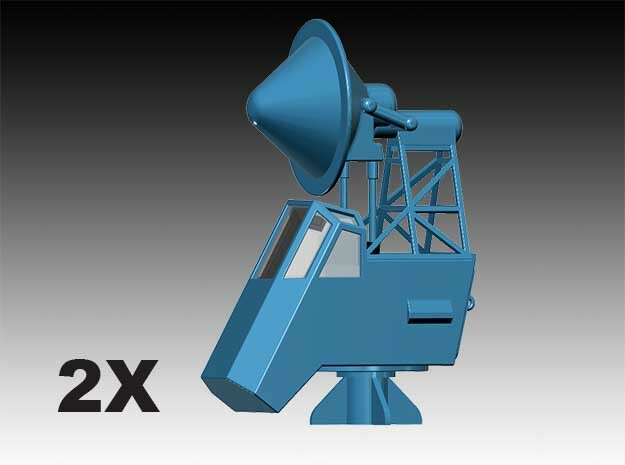 Radar van Speijk class - 2X - 1:72 in Tan Fine Detail Plastic