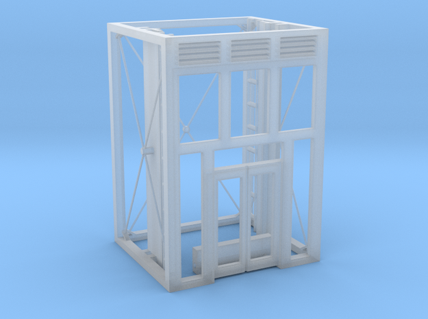 Aufzug Ein- Ausstieg offene Stahlkonstruktion eins in Smooth Fine Detail Plastic
