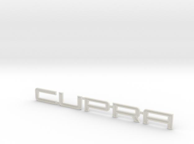 CUPRA Logo for the lower grille in White Natural Versatile Plastic