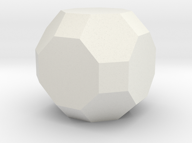 gmtrx solid lawal truncated cuboctahedron   in White Natural Versatile Plastic