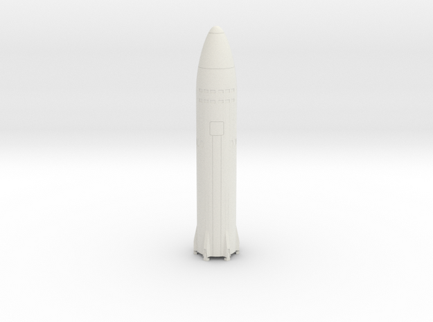 SpaceX Artemis in 1:500 Landed in White Natural Versatile Plastic