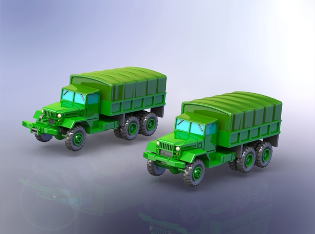M125 & M125A1 Heavy Trucks 1/200 in Tan Fine Detail Plastic