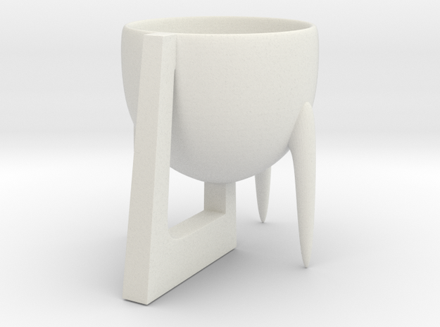Cup 02 (small) in White Natural Versatile Plastic