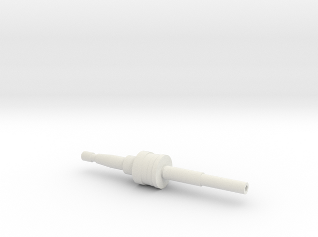 Middle Tip in White Natural Versatile Plastic