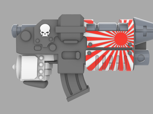 Rising Death Sun Clan Combo Graviton Gun X10 in Tan Fine Detail Plastic