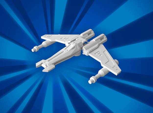 (MMch) Liberator Starfighter in White Natural Versatile Plastic