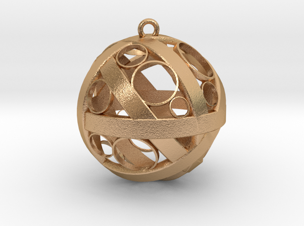 Sphere Pendant in Natural Bronze