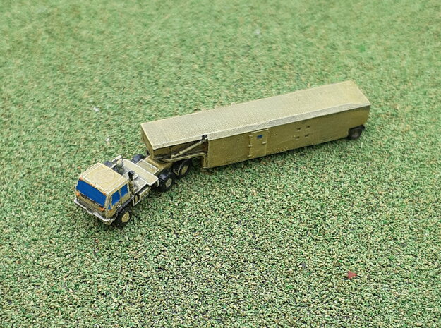 THAAD EEU Semitrailer  FMTV M1088 Tractor 1/285 in Tan Fine Detail Plastic