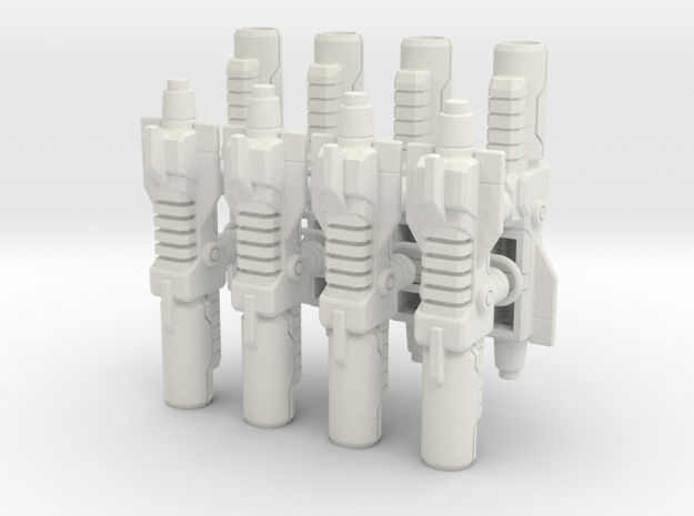 Seeker Weapons - Pistols set of 4 in White Natural Versatile Plastic