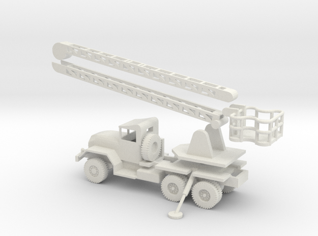 1/72 Scale M58 Chassis with MSP for Redstone in White Natural Versatile Plastic