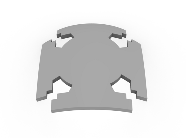 Space Knights Veteran Shoulder Pad Symbols in Tan Fine Detail Plastic