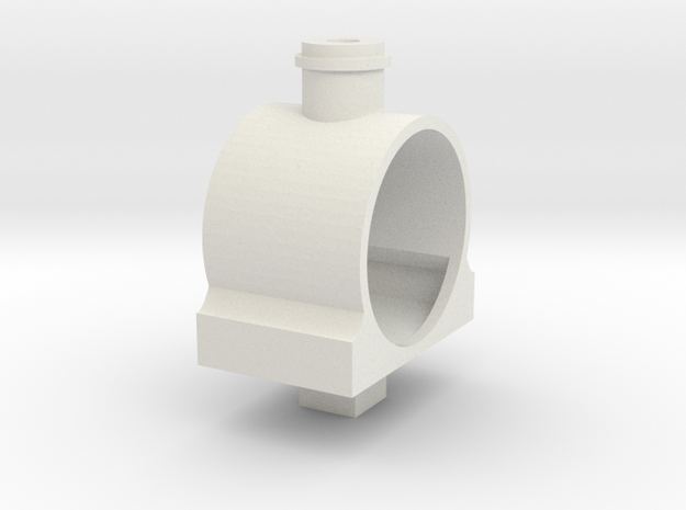 Wooden Train Smokebox V3 (Build Your Own Engine) in White Natural Versatile Plastic