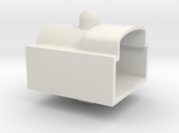 Wooden Train Boiler V10 (Build Your Own Engine) in White Natural Versatile Plastic