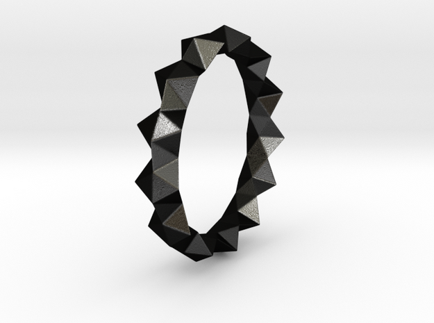  Igor - Ring in Matte Black Steel: 6 / 51.5