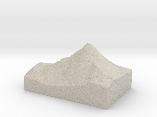Model of Bietschhorn in Natural Sandstone