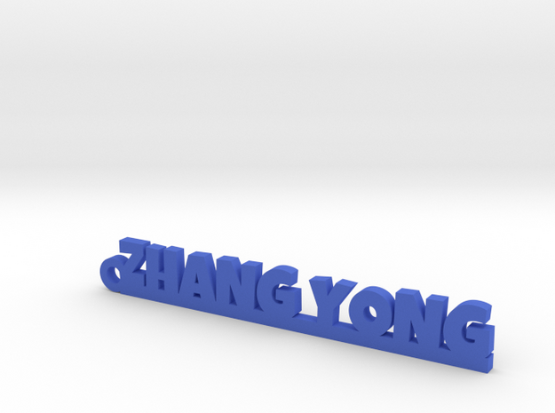 ZHANG YONG_keychain_Lucky in Blue Processed Versatile Plastic
