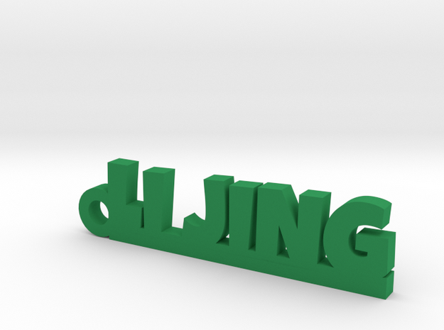 LI JING_keychain_Lucky in Green Processed Versatile Plastic