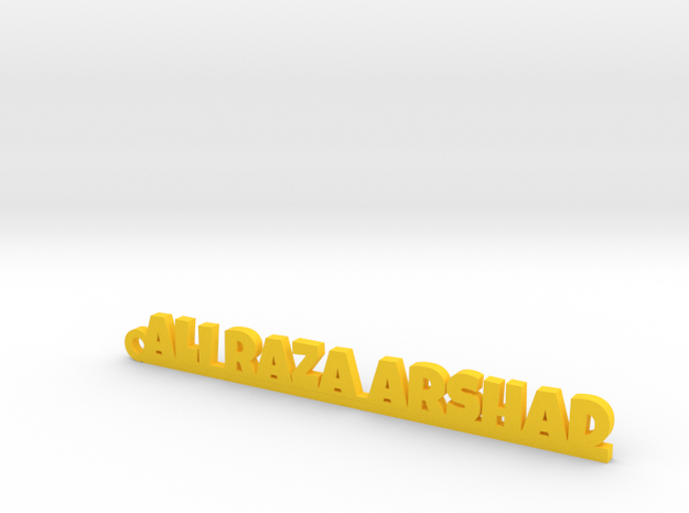 ALI RAZA ARSHAD_keychain_Lucky in Yellow Processed Versatile Plastic