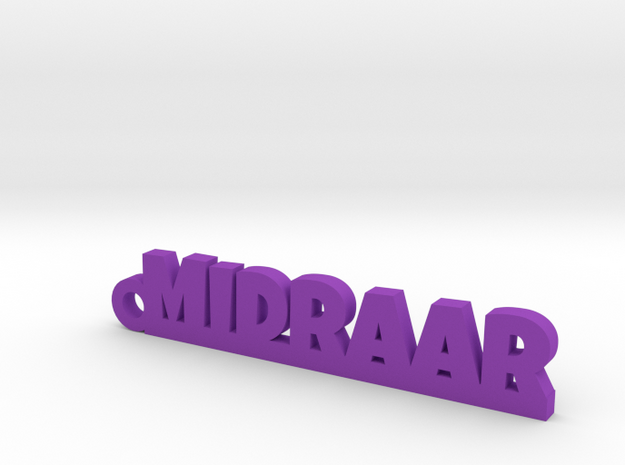 MIDRAAR_keychain_Lucky in Purple Processed Versatile Plastic