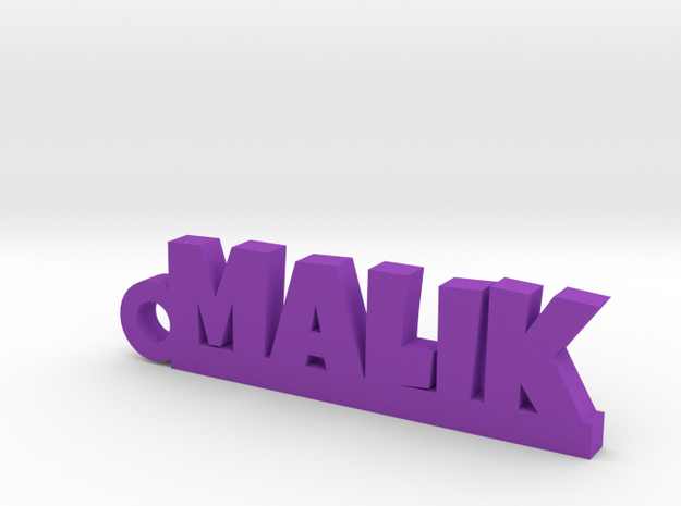 MALIK_keychain_Lucky in Purple Processed Versatile Plastic