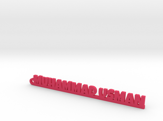 MUHAMMAD USMAN_keychain_Lucky in Pink Processed Versatile Plastic